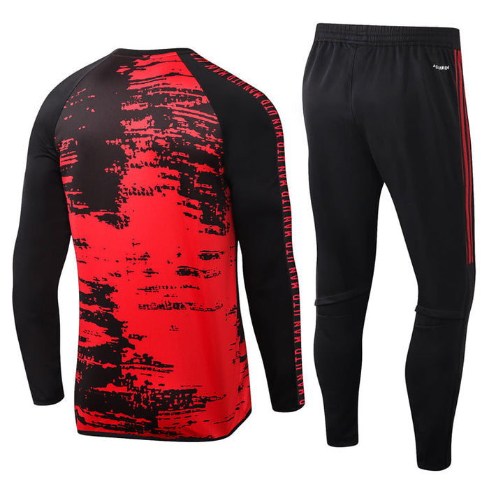 Manchester United 20-21 | Black-Red Tracksuit - FandomKits FandomKits