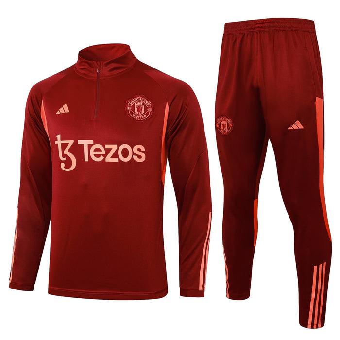 Manchester United 23-24 | Maroon Red | Tracksuit - Gokits