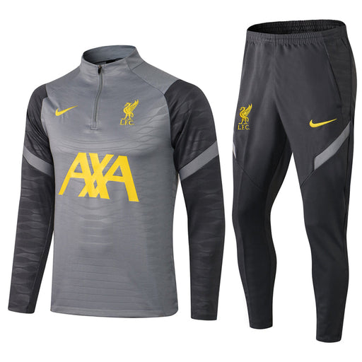 Liverpool Gray 2021 | Gray Tracksuit - FandomKits S FandomKits