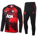 Manchester United 20-21 | Black-Red Tracksuit - FandomKits S FandomKits