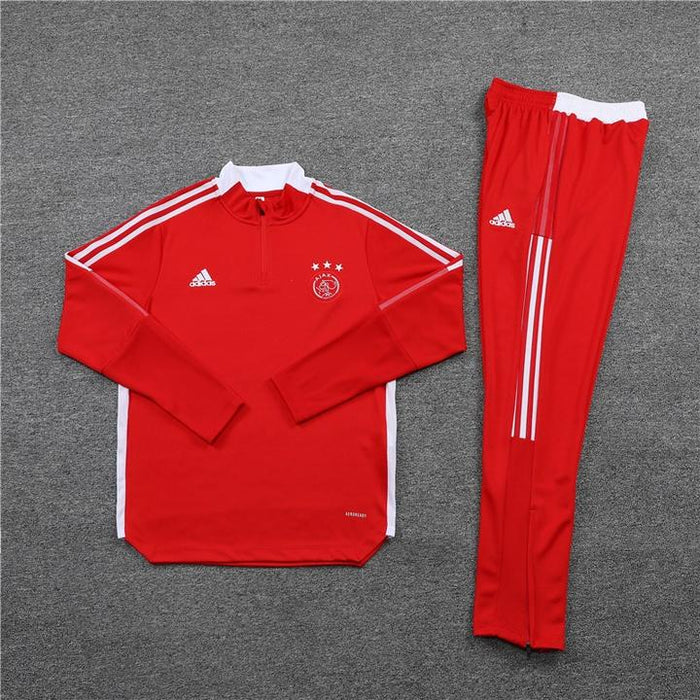 Ajax 20-21 | Red & White Stripe Tracksuit - FandomKits FandomKits