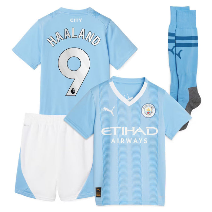 Manchester City 23-24 | Kids Home with Haaland 9 printing